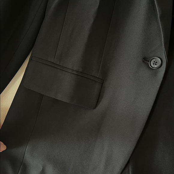 Banana Republic sculpted stretch Black Women's one button blazer-lined-NWT-2P - Picture 4 of 8